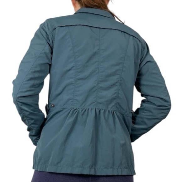 Eddie Bauer Travex Women's Voyager Travel Button Front Jacket Blue XL - Picture 12 of 12